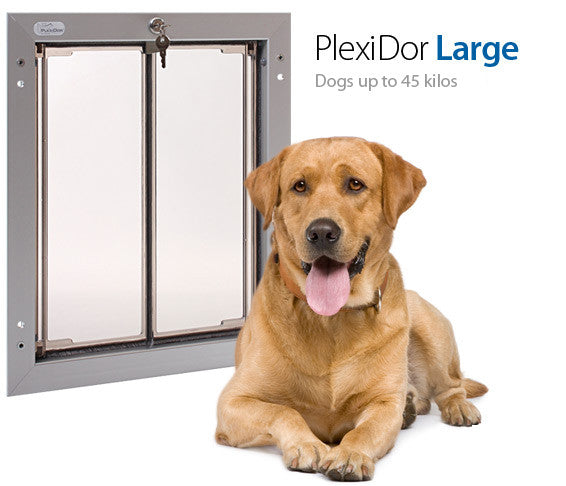 Plexidor UK Dog Doors Large - Door Mount