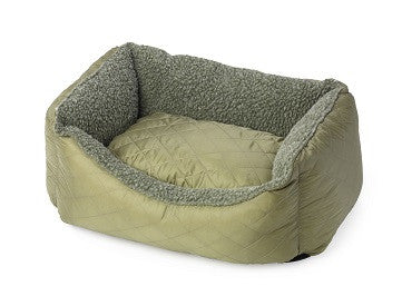 House Of Paws Country Quilted & Fleece Rectangle Bed