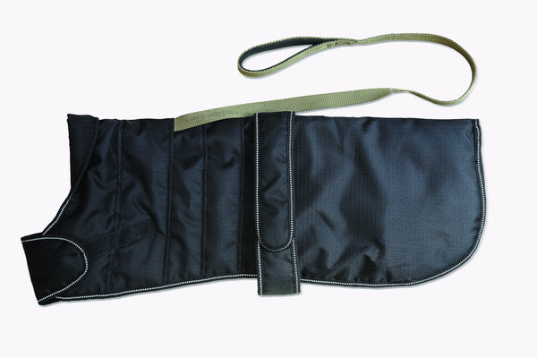 Black Harness Dog Coat