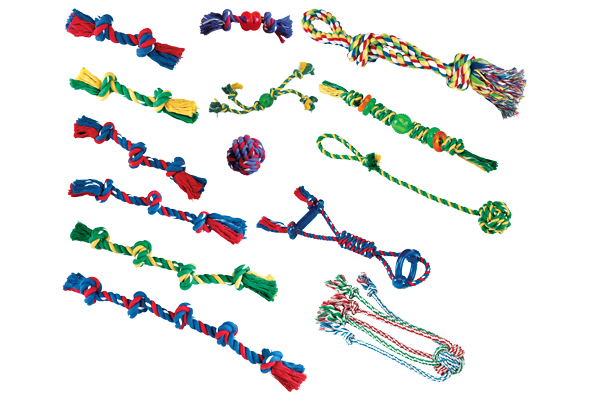 Gor Tugs Plastic Dog Toy 20 PACK MIXED