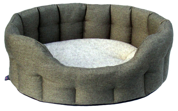 P&L Premiun Oval Drop Fronted Heavy Duty Material Softee Beds